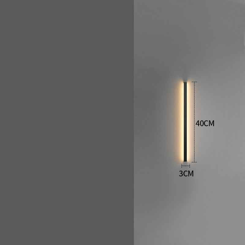 Simple Modern Minimalist Long Strip Living Room Grille Wall Lamp