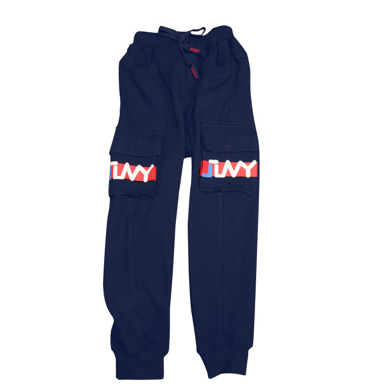 Calças de malha para menino