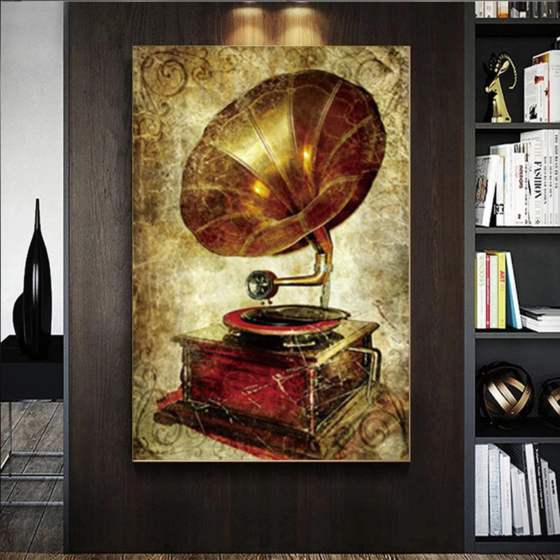 Vintage Antique Wall Art Canvas Painting