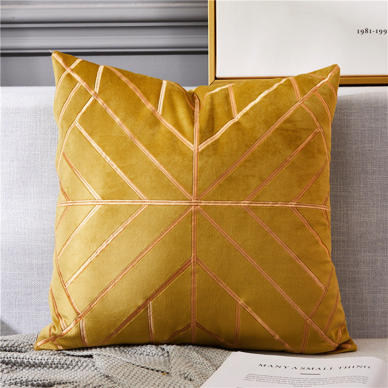 Coussin artisanal en riz bronzé