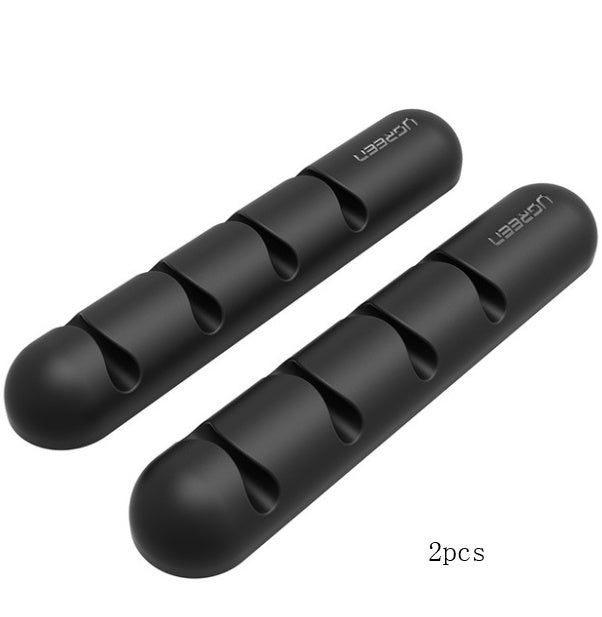 Cartão de gestão de cabos com fivela para armazenamento e organização de cabos de dados