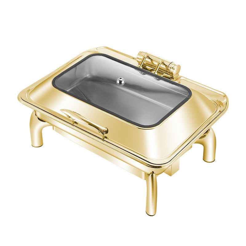 Hotel Restaurant Bufei Golden Stainless Steel Buffet Stove