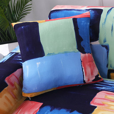 Coussin de canapé imprimé, housse de canapé