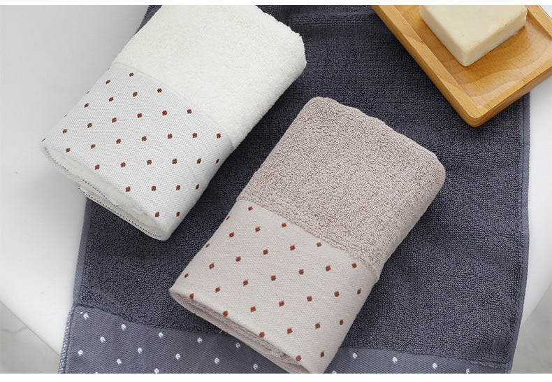 Serviette visage épaisse en coton doux et absorbant