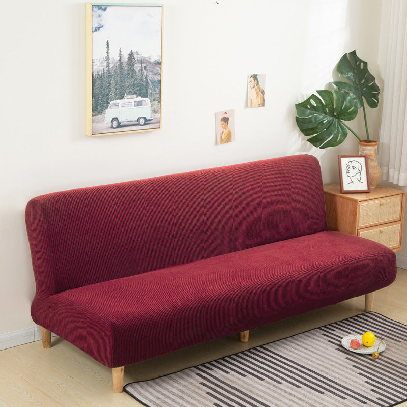 Housse de matelas universelle en velours de maïs uni pour canapé-lit