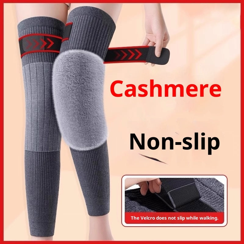 Cashmere Knee Pad Warm-keeping And Cold-proof Strap Leggings