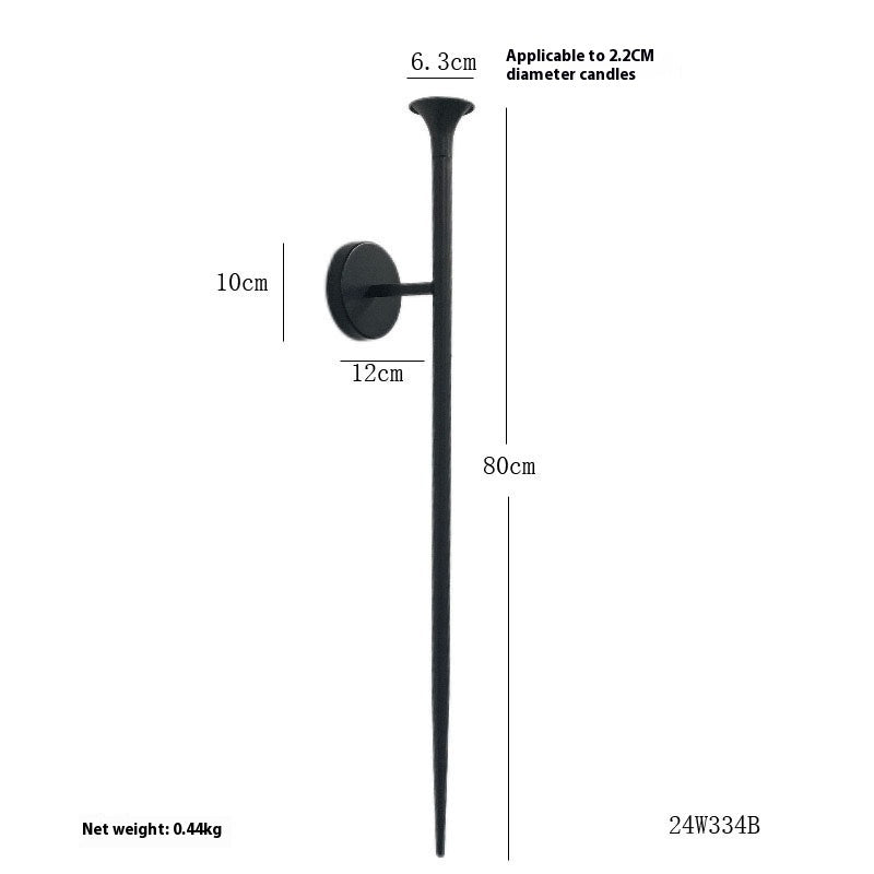 Household Fashion Retro Wall-mounted Iron Candle Holder