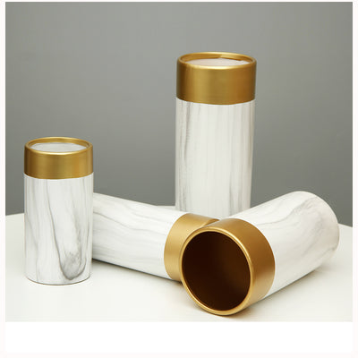 Ceramic vase flower arranger straight tube pendant