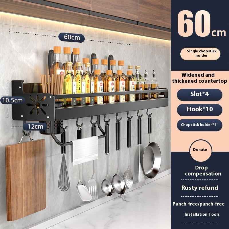 Kitchen Storage Rack Punch-free Multi-functional Household