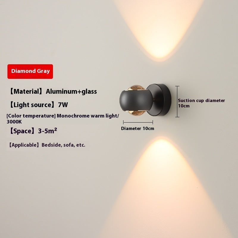 Modern Minimalist Creative Rotatable Bedside Wall Lamp