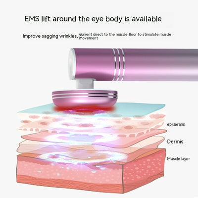 Aparelho de beleza para lifting e firmeza facial na zona dos olhos