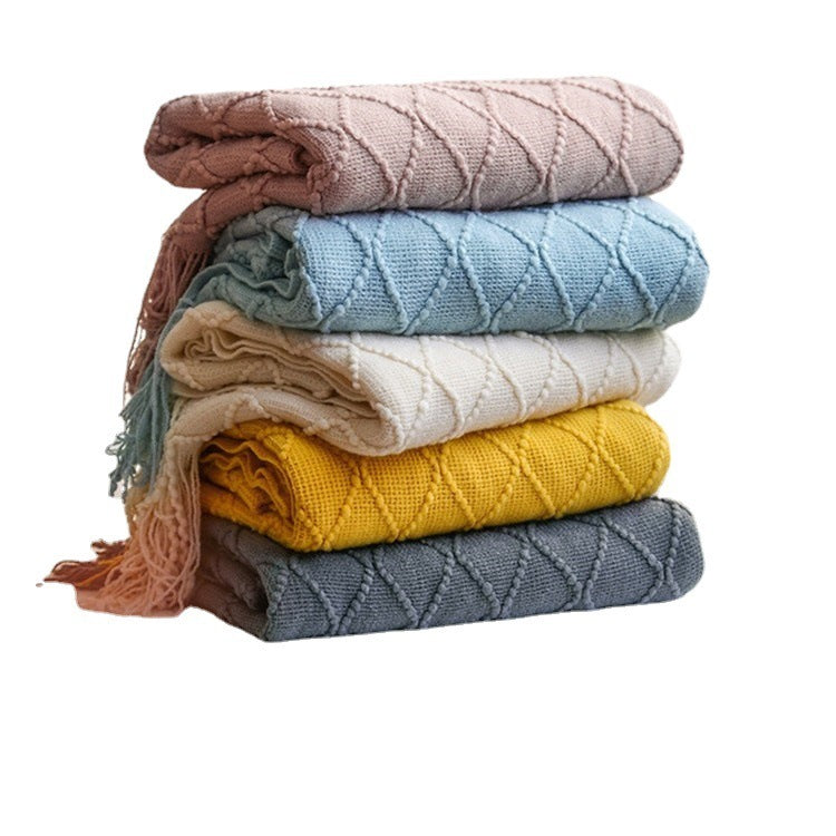 Couverture pour canapé, plaid, couverture nordique pour bureau