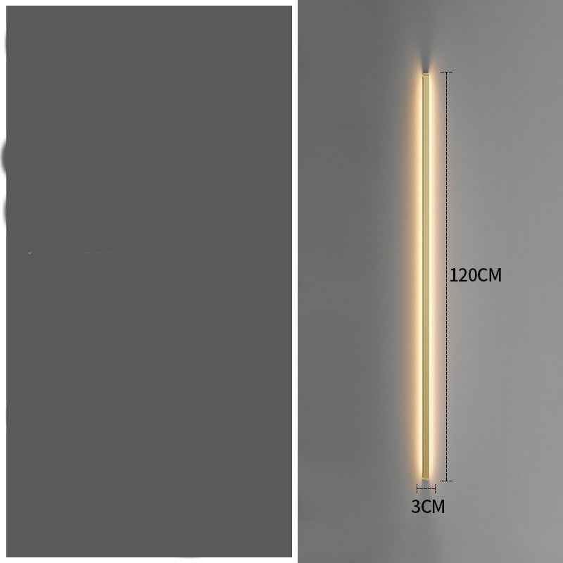 Simple Modern Minimalist Long Strip Living Room Grille Wall Lamp
