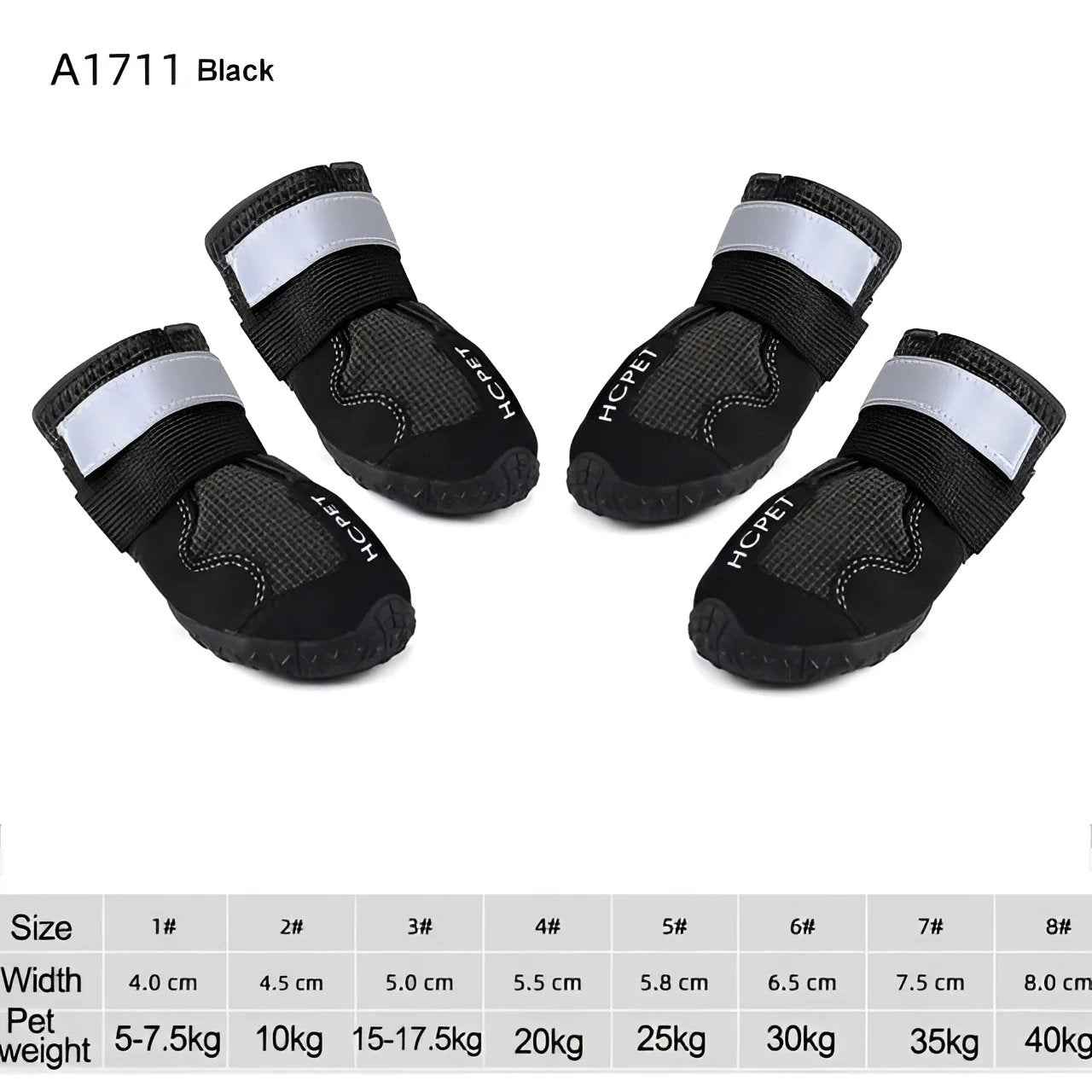 Waterproof reflective Dog Boots - Reflective and Durable Protection for Paws