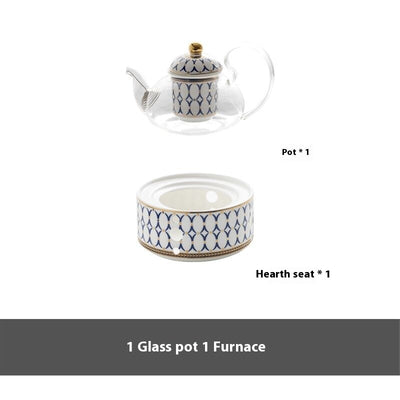 Household Ceramic Candle Holder Heated Glass Teapot
