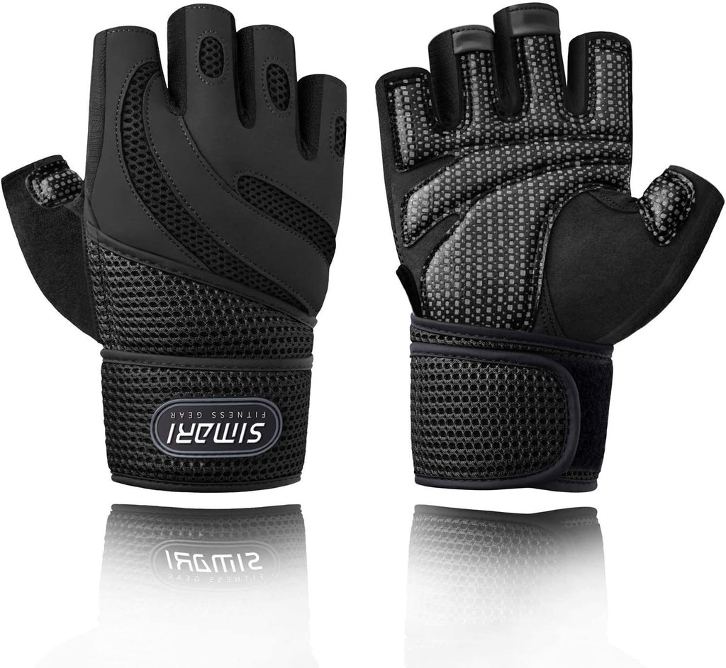 Men's Simplicity All-Match Sports Fitness Short Finger Gloves