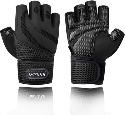 Men's Simplicity All-Match Sports Fitness Short Finger Gloves