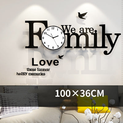 Nordic Style Fashion Creative Light Luxury Wall Clock Decoration