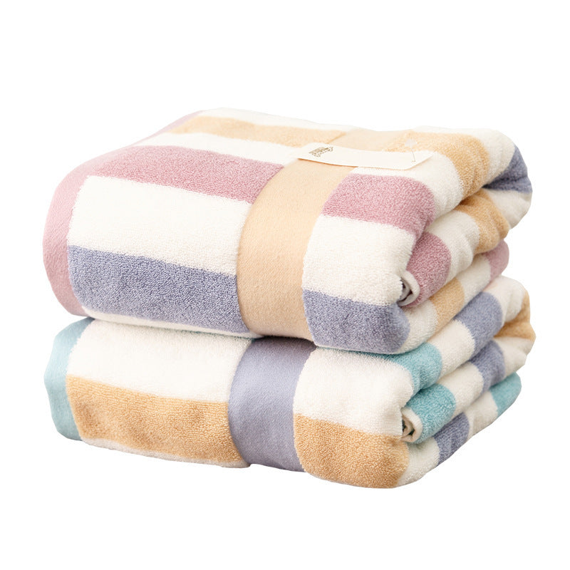Grande serviette de bain absorbante en coton