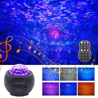 Starry flame water ripple led night light