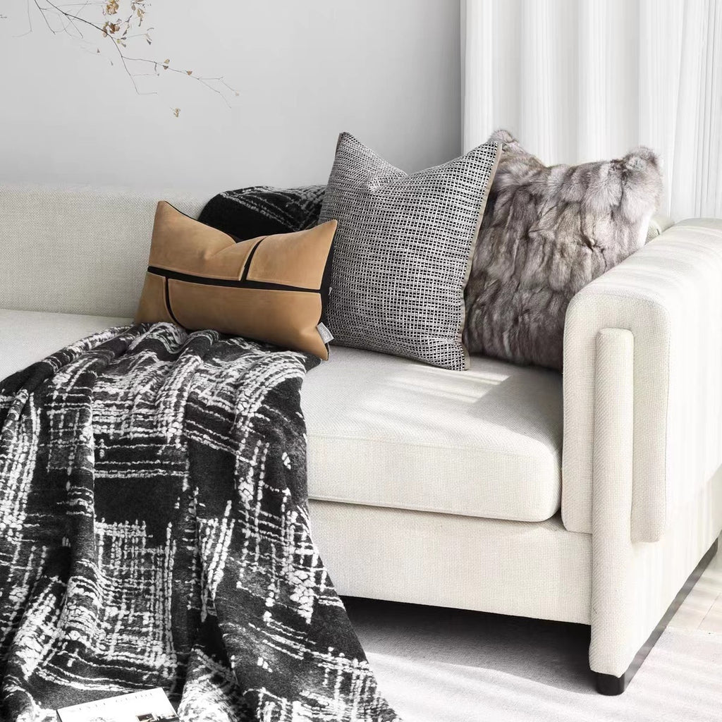 Cobertor de cama, toalha de cama, capa de sofá, touca para contraponto de maquete