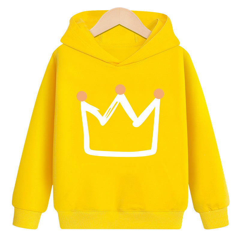 Sweat à capuche Crown en velours