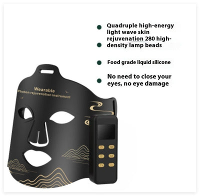 New Infrared Phototherapy Beauty Apparatus Face Led Color Light Skin Rejuvenation Beauty Mask