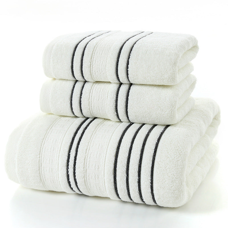 Serviette de toilette en pur coton pour la maison, serviette de bain
