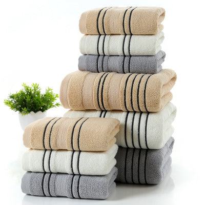 Serviette de toilette en pur coton pour la maison, serviette de bain