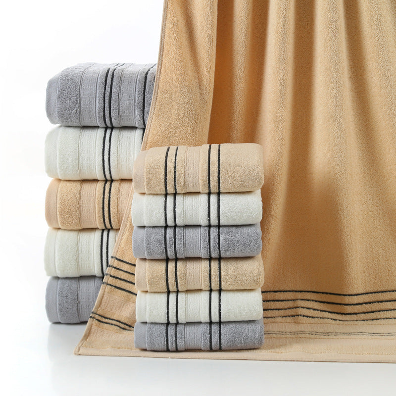 Serviette de toilette en pur coton pour la maison, serviette de bain