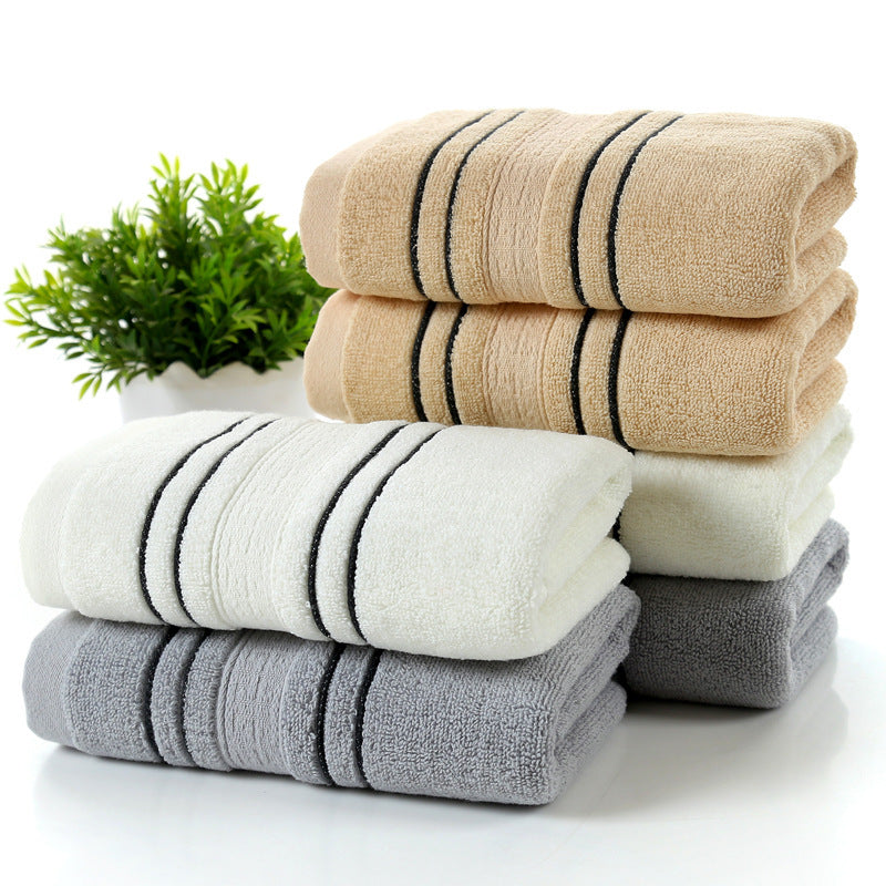 Serviette de toilette en pur coton pour la maison, serviette de bain
