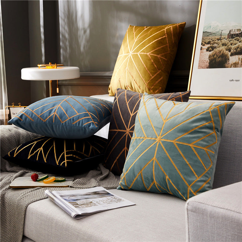 Coussin artisanal en riz bronzé
