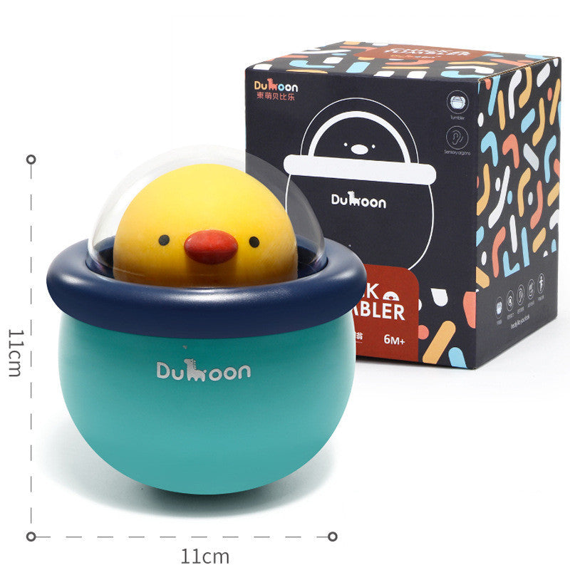 Petit poussin mignon avec clochettes musicales - Jouet d'éveil pour bébés