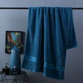 Ensemble de serviettes de bain en coton épais de couleur unie, ensemble de serviettes de plage en pur coton renforcé, serviette de bain pour salon de beauté
