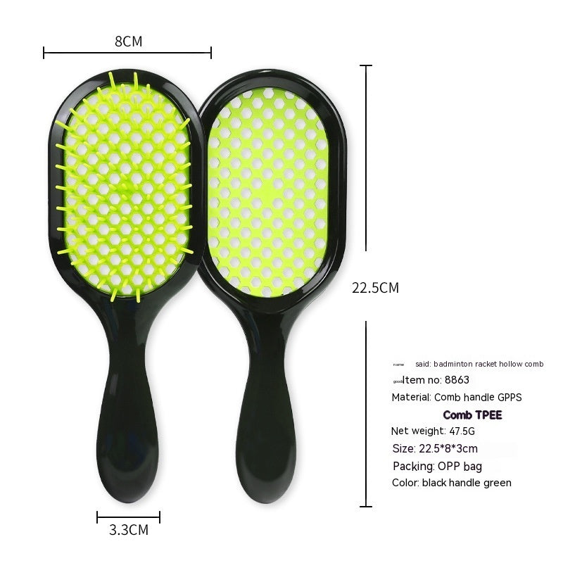 Hollow Comb Dry Wet Dual Purpose Honeycomb Hairdressing