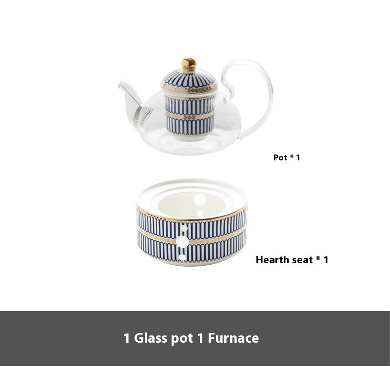 Household Ceramic Candle Holder Heated Glass Teapot