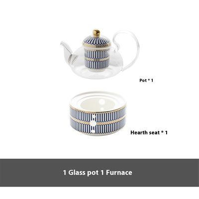 Household Ceramic Candle Holder Heated Glass Teapot