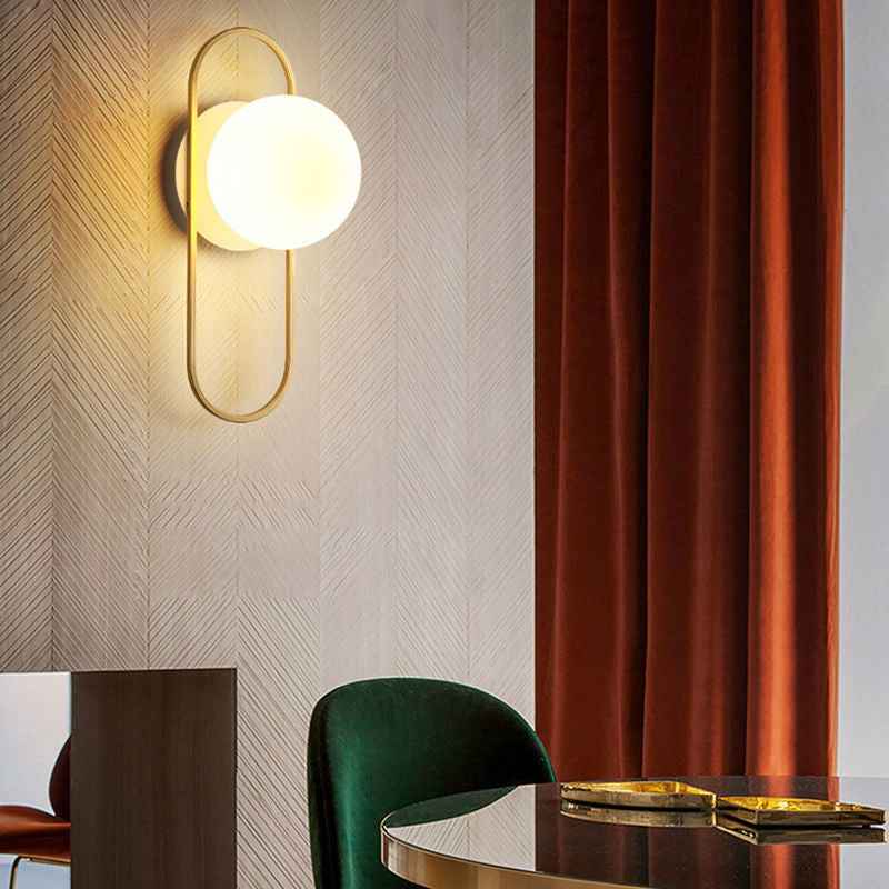 Modern Minimalist Hotel Living Room Background Wall Light