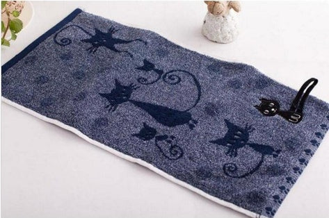 Serviette en coton pour chat avec crochet pour la queue 25x50cm