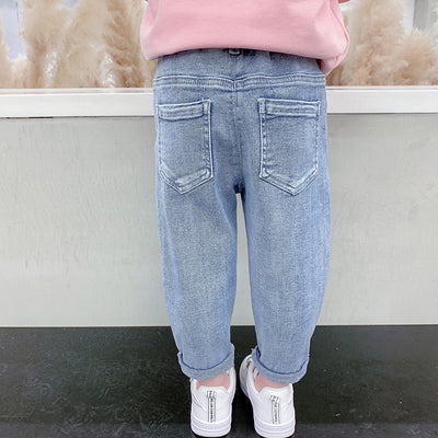 Jeans stretch fins et décontractés pour filles