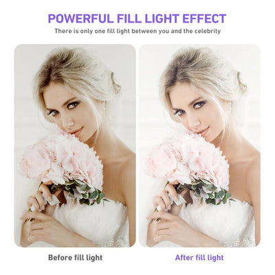  LED Ring Light With Phone Tripod Stand Kit