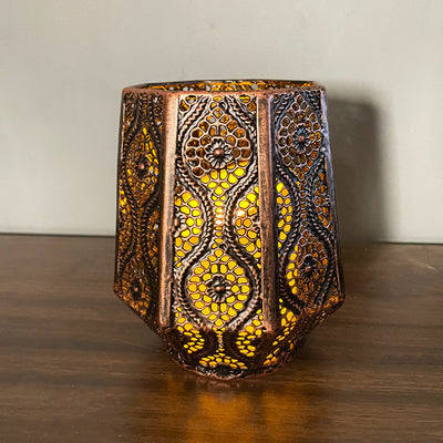 Morocco Candle Holder Retro Hollow Pattern