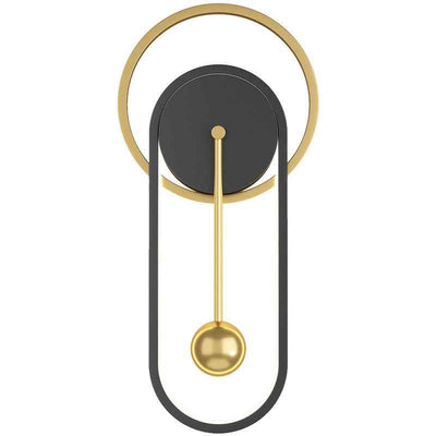 Nordic Minimalist Mute Clock Wall Lamp Living Room Background Wall Decoration Lamp Wall Clock