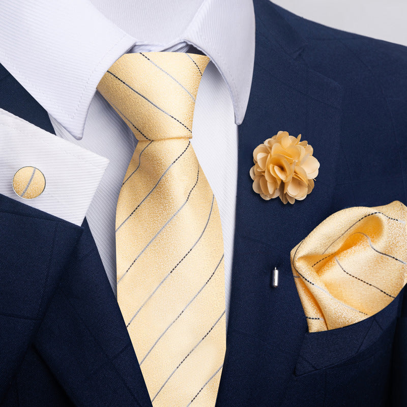 Men's Tie Suit Pocket Square Combo 8