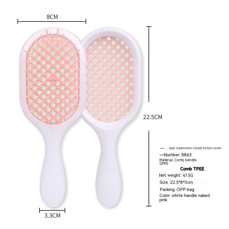 Hollow Comb Dry Wet Dual Purpose Honeycomb Hairdressing