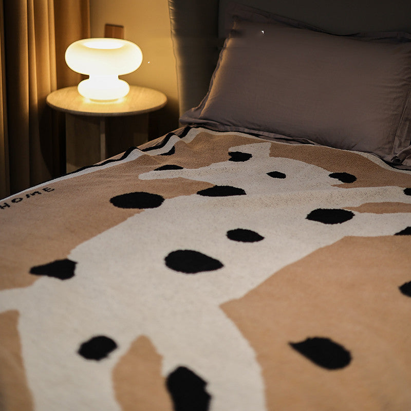 Couverture en demi-polaire pour chiot Mianmian, climatisation, loisirs