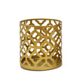 Creative Golden Geometric Hollow Wrought Iron Candle Holder