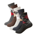 Chaussettes doublées en laine à lignes pointillées plates