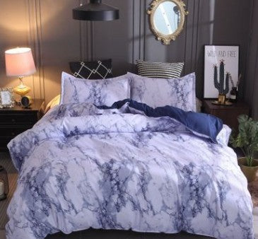 Taie d'oreiller, linge de lit quatre pièces, marbre