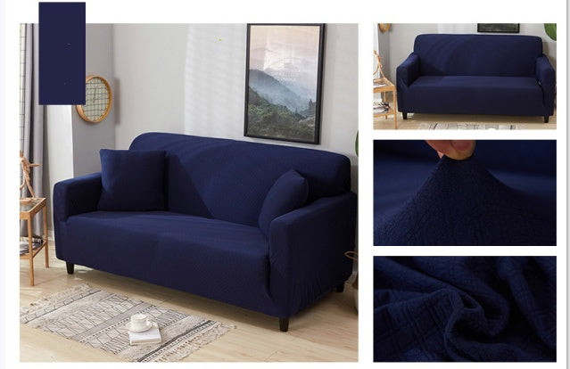 housse de canapé extensible imperméable de couleur unie